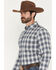 Image #2 - Cody James Men's Tennessee Trail Plaid Print Long Sleeve Button-Down Stretch Western Shirt - Big, Blue, hi-res