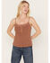 Image #1 - Idyllwind Women's Ella Texture Cable Tank Top, Brown, hi-res