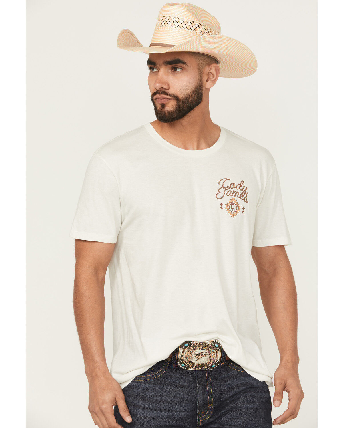 Image #3 - Cody James Men's Wild West Short Sleeve Graphic T-Shirt, Cream, hi-res