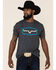 Image #1 - Kimes Ranch Men's Charcoal Replay Graphic T-Shirt , Charcoal, hi-res