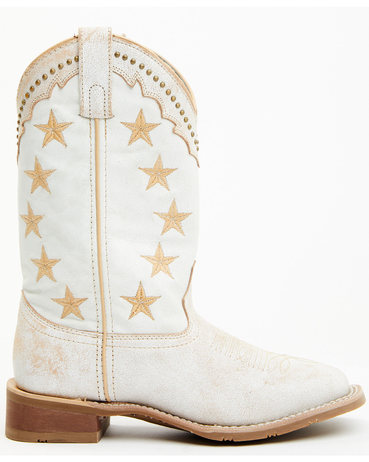 Image #2 - Laredo Women's Early Star 11" Studded Western Performance Boots - Broad Square Toe, , hi-res