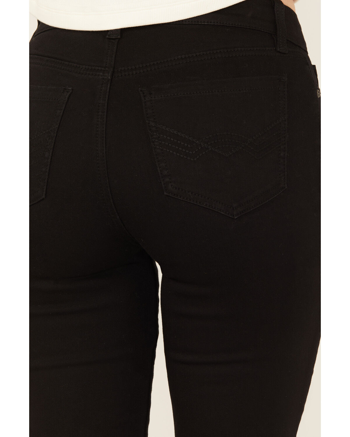 Image #4 - Idyllwind Women's Burbank Legend High Rise Studded Bootcut Super Stretch Denim Jeans, Black, hi-res