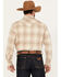 Image #4 - Pendleton Men's Canyon Plaid Print Long Sleeve Western Flannel Snap Shirt , Tan, hi-res