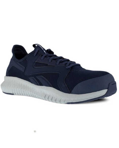Reebok Men's Flexagon 3.0 Athletic Work Shoes - Composite Toe, Navy, hi-res