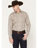 Image #1 - Cody James Black 1978&reg; Men's Pondera Plaid Print Long Sleeve Button-Down Western Shirt, Tan, hi-res