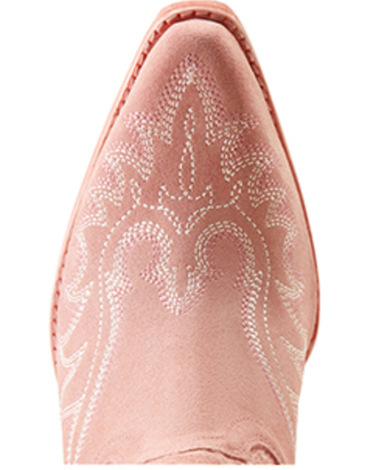 Image #4 - Ariat Women's Chandler Suede Western Booties - Snip Toe, Pink, hi-res