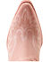 Image #4 - Ariat Women's Chandler Suede Western Booties - Snip Toe, Pink, hi-res