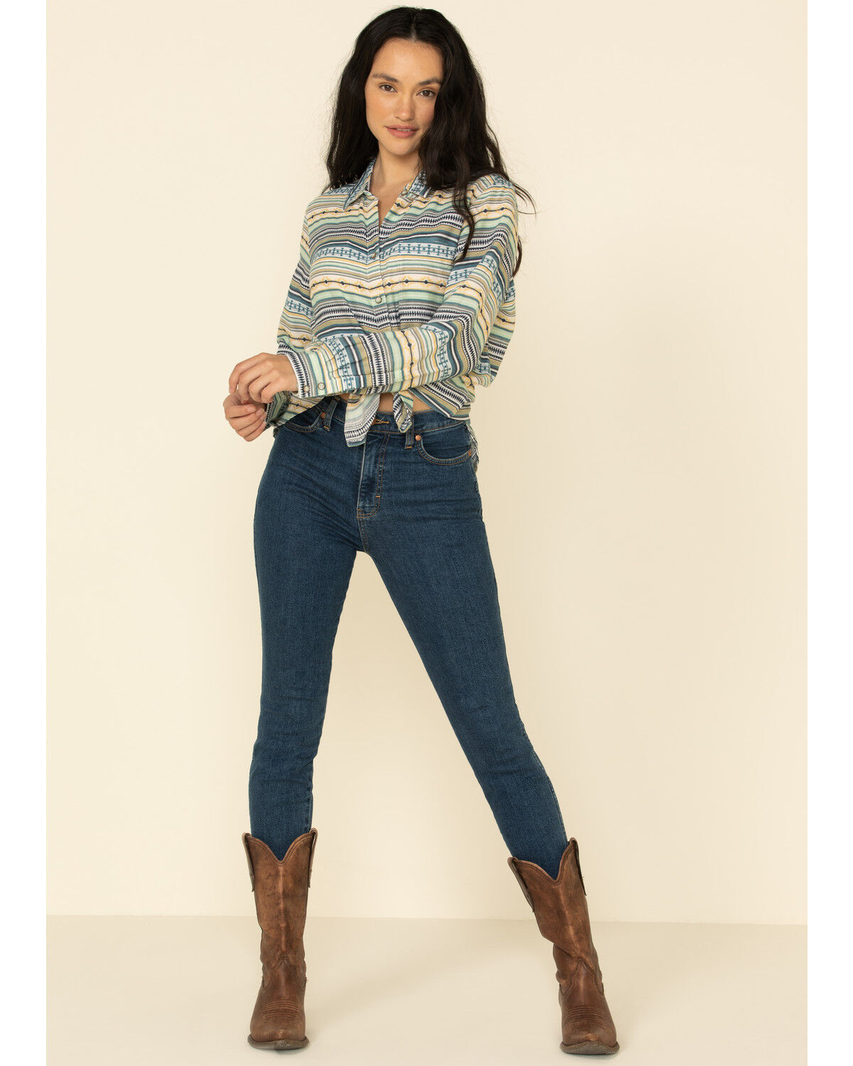 Image #2 - Ariat Women's Sunny Shirt, Gold, hi-res