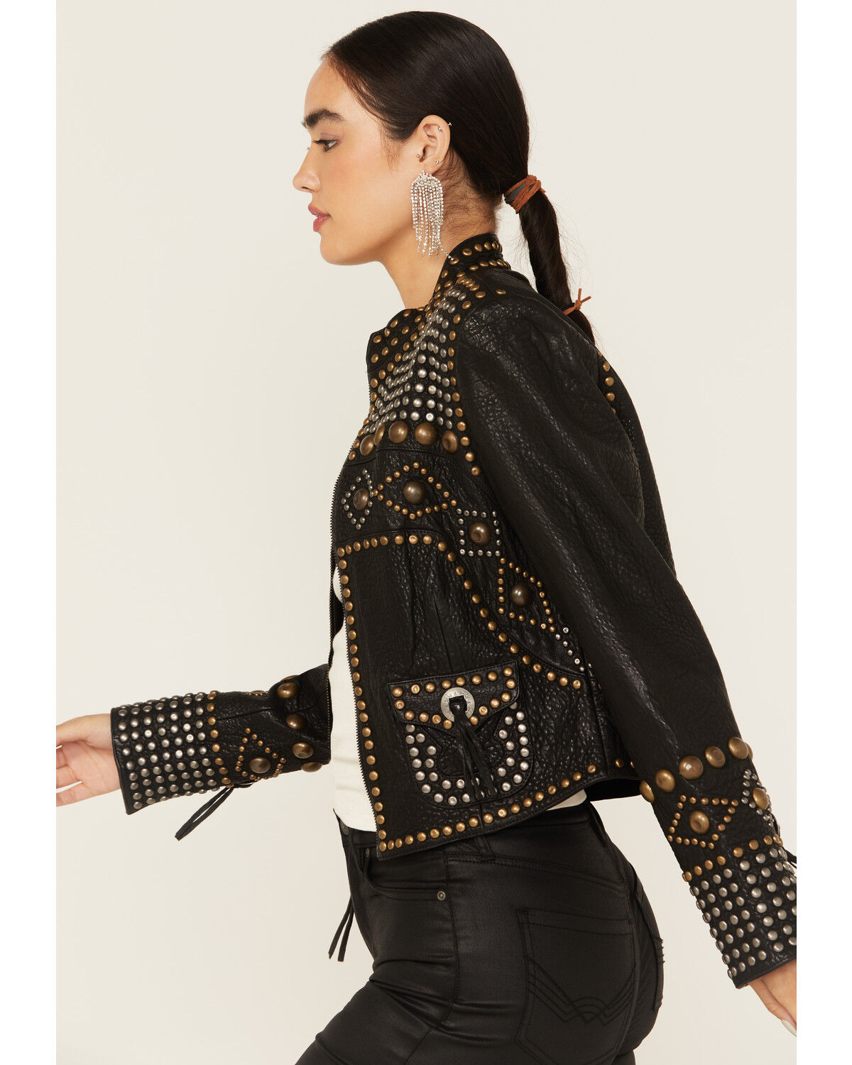 Image #2 - Double D Ranch Women's Chinga Chinga Jacket, Black, hi-res