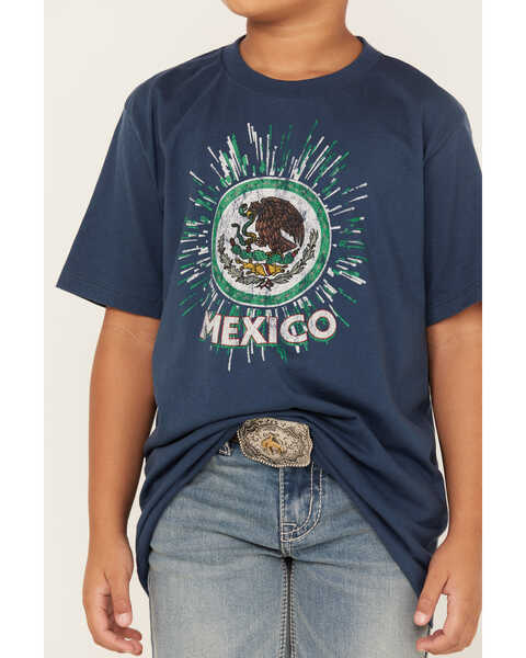 Image #3 - Cody James Boys' Mexico Burst Short Sleeve Graphic T-Shirt, Navy, hi-res