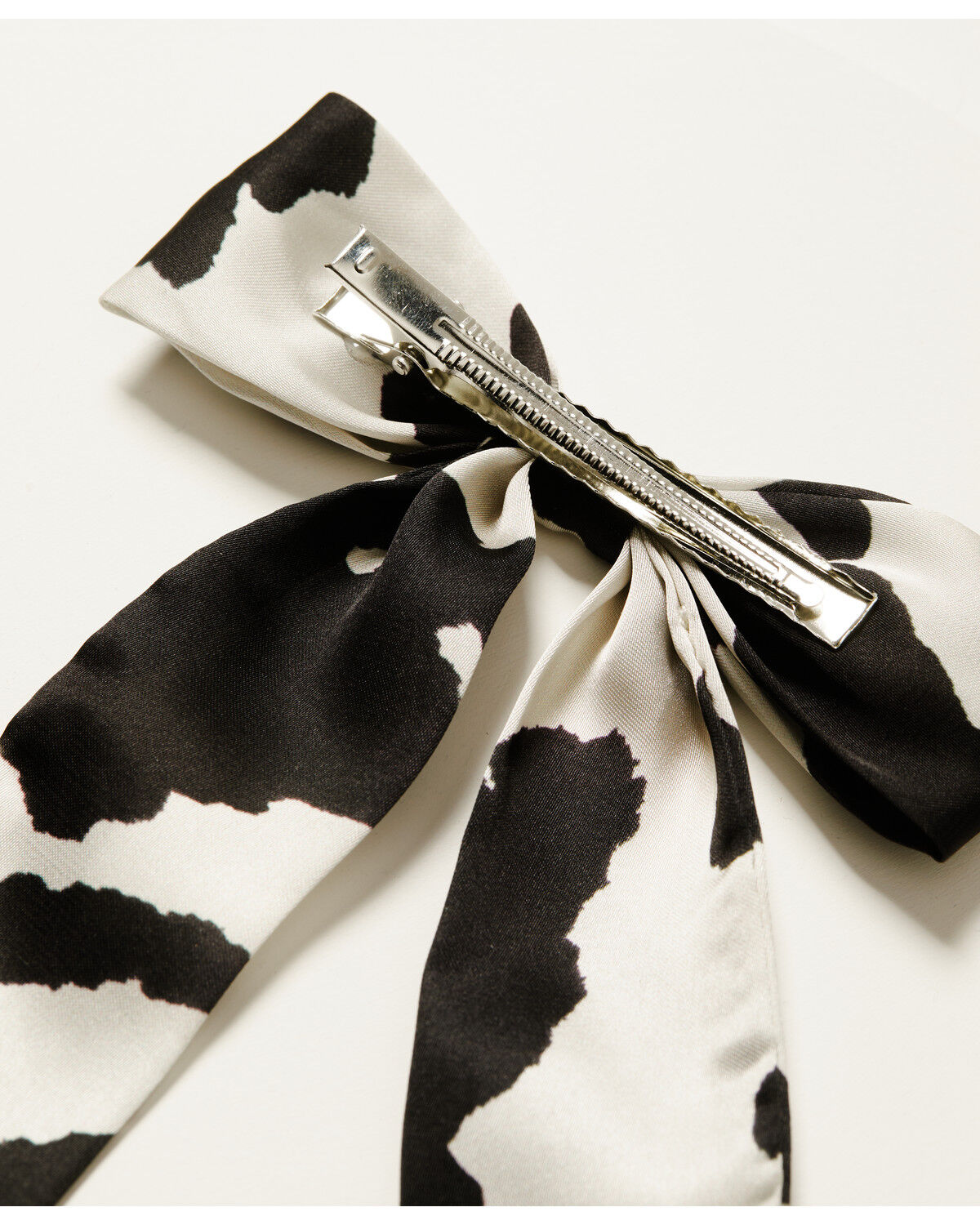 Image #3 - Shyanne Women's Sylvie Cow Print Bow Hair Clip, Black, hi-res