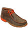 Image #2 - Twisted X Men's Leather Ankle Driving Shoes - Moc Toe, Brown, hi-res