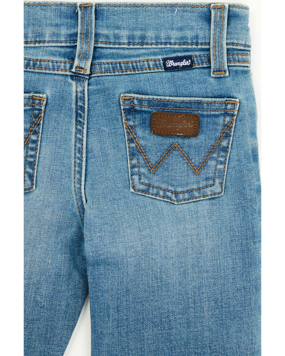 Image #4 - Wrangler Toddler Boys' Light Wash Straight Denim Jeans, Light Wash, hi-res