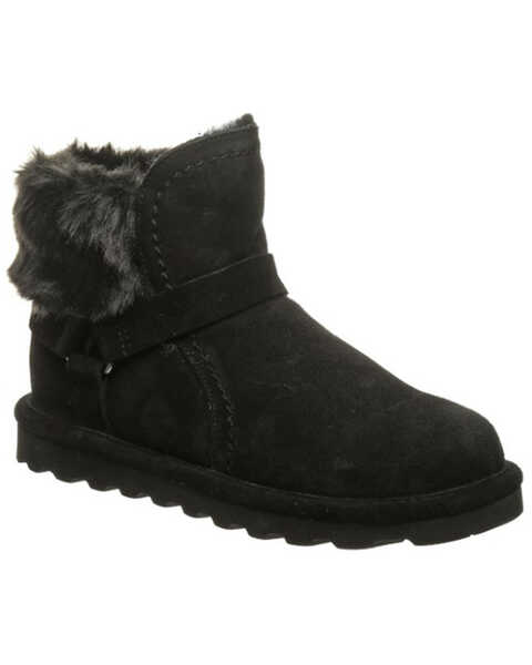 Bearpaw Women's Konnie Casual Boots - Round Toe , Black, hi-res