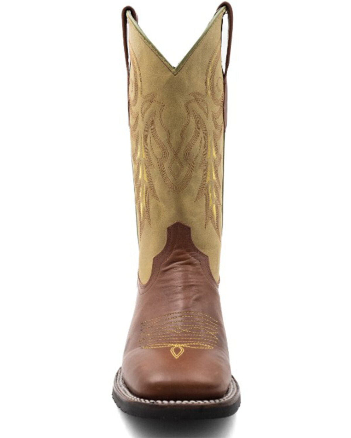 Image #4 - Ferrini Men's Maverick Western Boots - Broad Square Toe, Lt Brown, hi-res