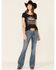 Image #2 - Shyanne Women's The West Is For Lovers Graphic Short Sleeve Tee, Black, hi-res