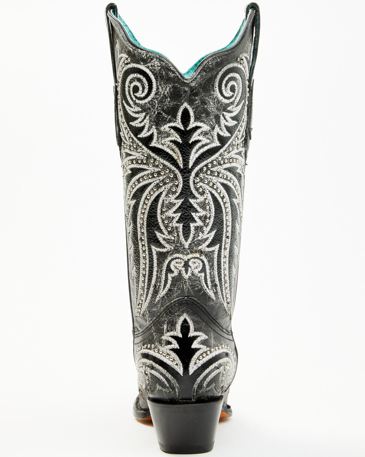 Image #5 - Corral Women's Studded Western Boots - Snip Toe, Black, hi-res