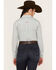Image #4 - RANK 45® Women's Long Sleeve Button-Down Striped Poplin Western Riding Shirt, Ivory, hi-res