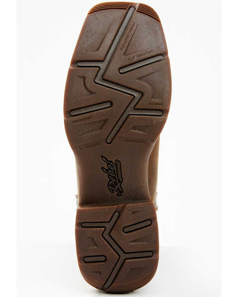 Image #7 - Durango Men's Rebel Western Performance Boots - Square Toe, Brown, hi-res