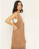 Image #2 - Shyanne Women's Embossed Southwestern Print Fringe Faux Suede Vest, Coffee, hi-res