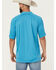 Image #4 - Ariat Men's AC Solid Short Sleeve Button-Down Polo Shirt - Big, Teal, hi-res