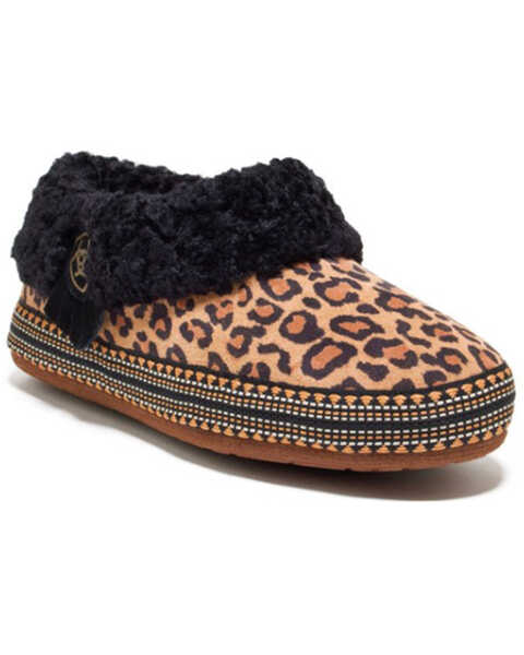 Ariat Women's Leopard Print Melody Slippers - Round Toe, Leopard, hi-res
