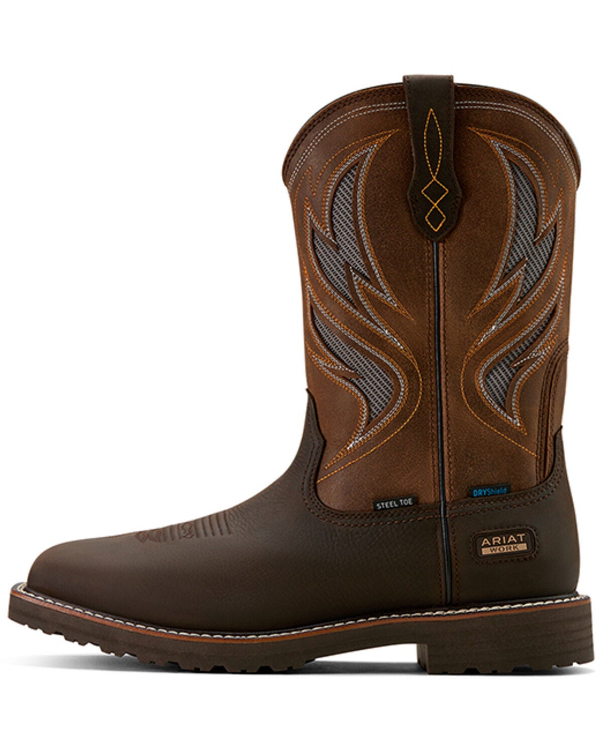 Image #2 - Ariat Men's Activator VentTEK Waterproof Work Boots - Steel Toe, Dark Brown, hi-res