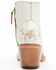 Image #5 - Shyanne Women's Carine Crackadela Floral Western Fashion Booties - Round Toe, White, hi-res