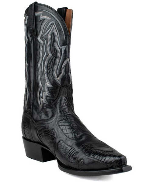 Dan Post Men's Exotic Alligator Western Boots - Snip Toe, Black, hi-res