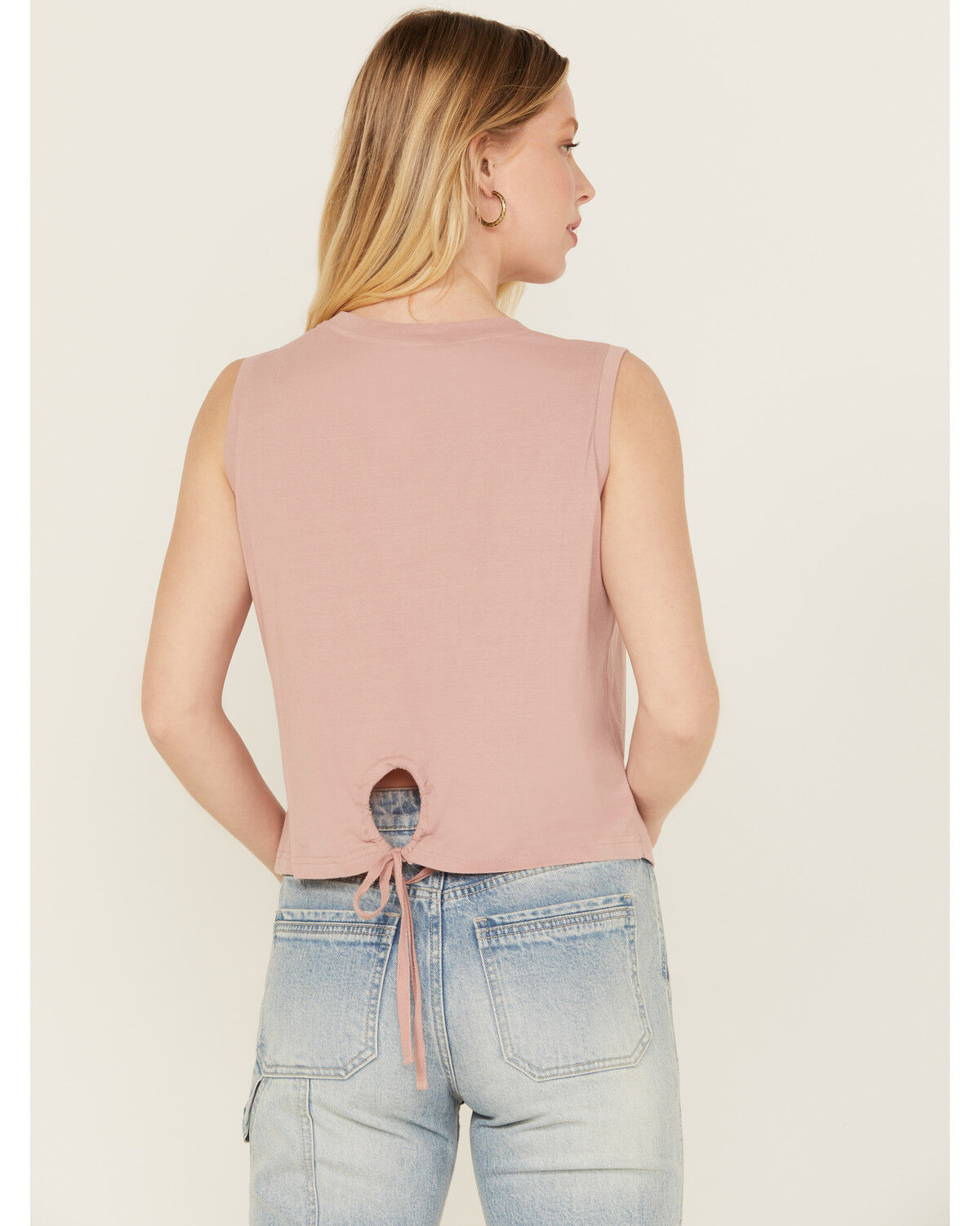 Image #4 - Ariat Women's Cowboy Tank, Rose, hi-res