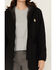 Image #3 - Carhartt Women's Rain Defender® Loose Fit Lightweight Insulated Hooded Coat, Black, hi-res