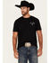 Image #2 - Buckwear Men's Freedom Label Short Sleeve Graphic T-Shirt, Black, hi-res