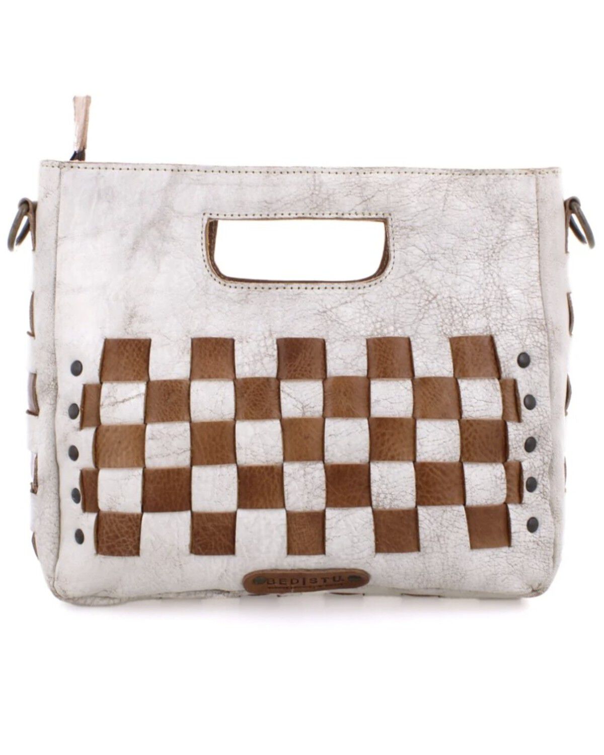 Image #3 - Bed Stu Women's Keiki Woven Crossbody Bag, Caramel, hi-res