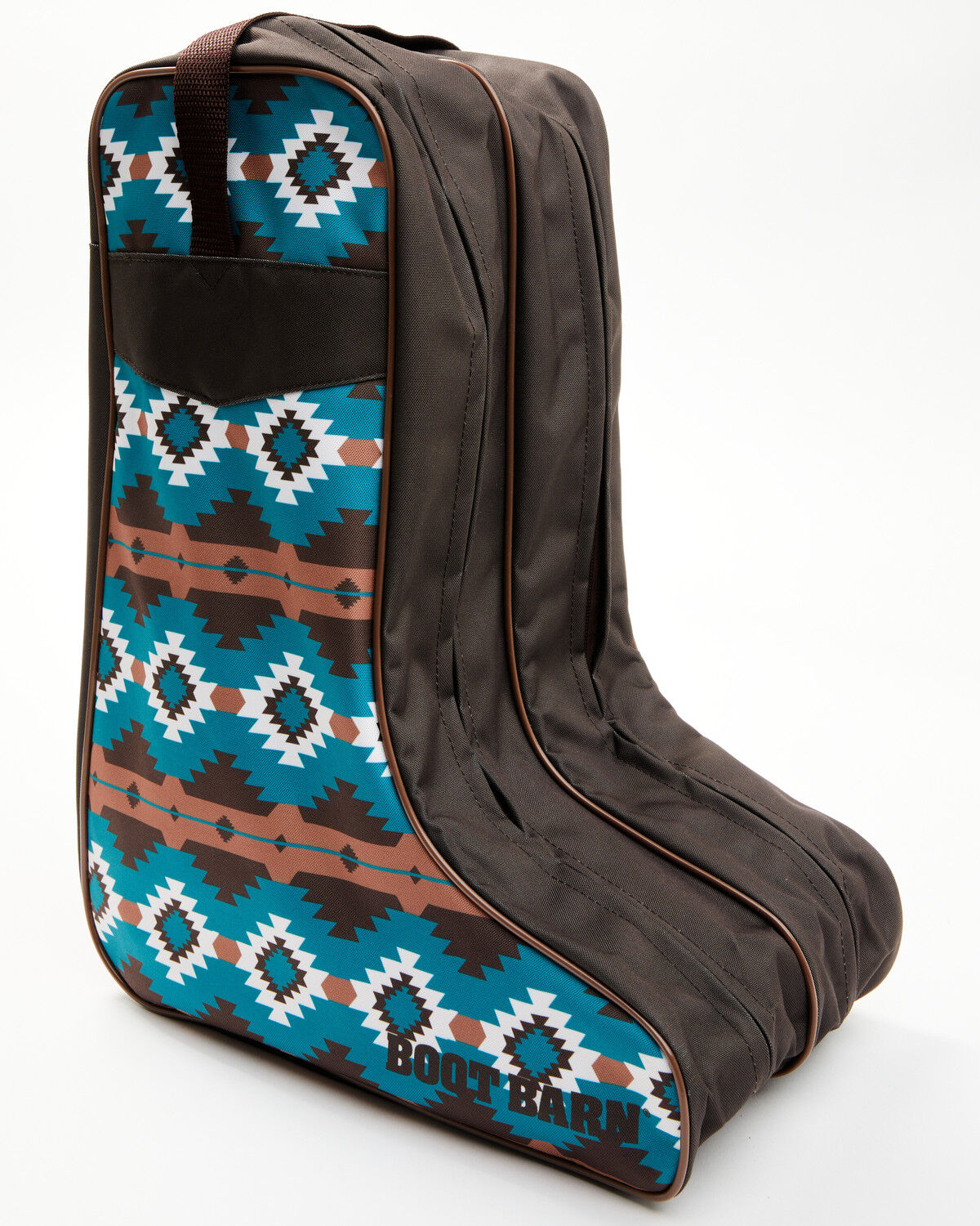 Image #1 - Boot Barn Southwestern Print Boot Bag, Turquoise, hi-res