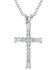 Image #2 - Montana Silversmiths Radiant Faith Cross Necklace, Silver, hi-res