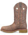 Image #3 - Double H Men's 12" Antonio Pull-On Work Boots - Composite Toe, Brown, hi-res