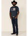 Kimes Ranch Men's Navy American Trucker Graphic T-Shirt , Navy, hi-res
