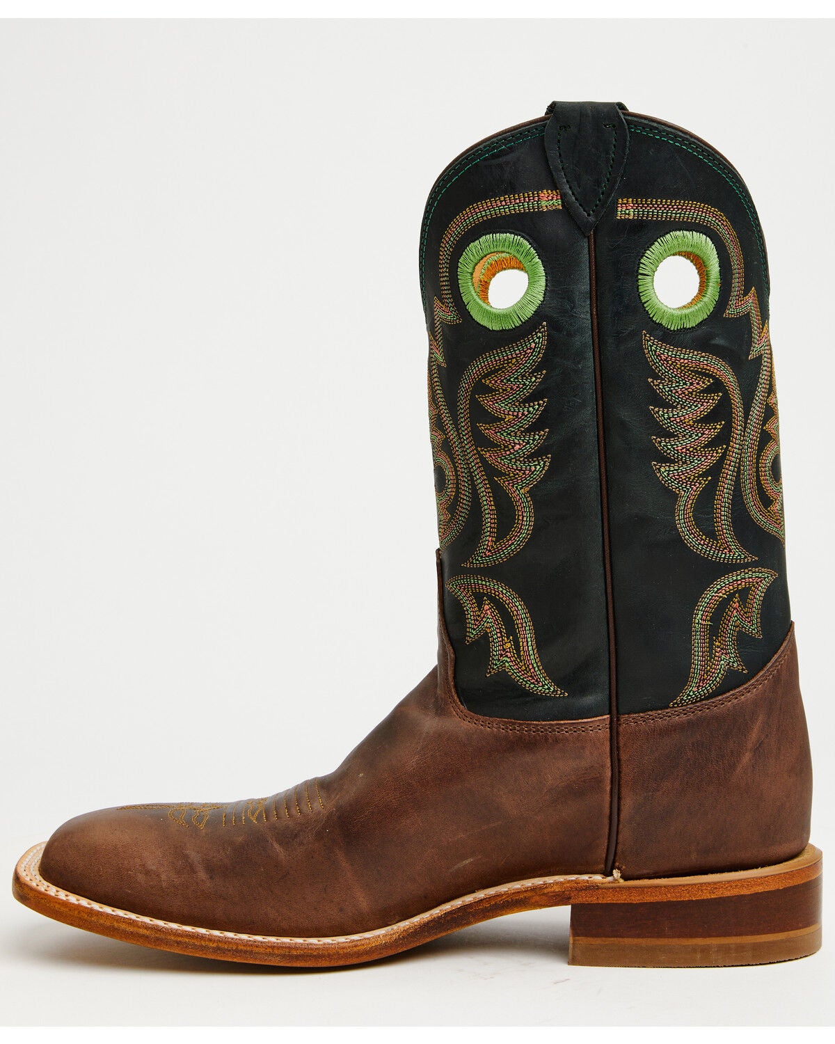 Image #3 - Justin Men's Boot Barn Exclusive Bent Rail Nash Western Boots - Broad Square Toe, Brown, hi-res