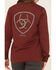 Image #4 - Ariat Women's Rebar Cotton Strong Workshop Logo Long Sleeve Graphic Tee, Brown, hi-res