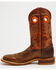 Image #3 - Justin Men's Boot Barn Exclusive Bent Rail Nash Western Boots - Broad Square Toe, Brown, hi-res