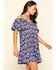 Image #3 - Red Label by Panhandle Women's Cold Shoulder Dress, Navy, hi-res