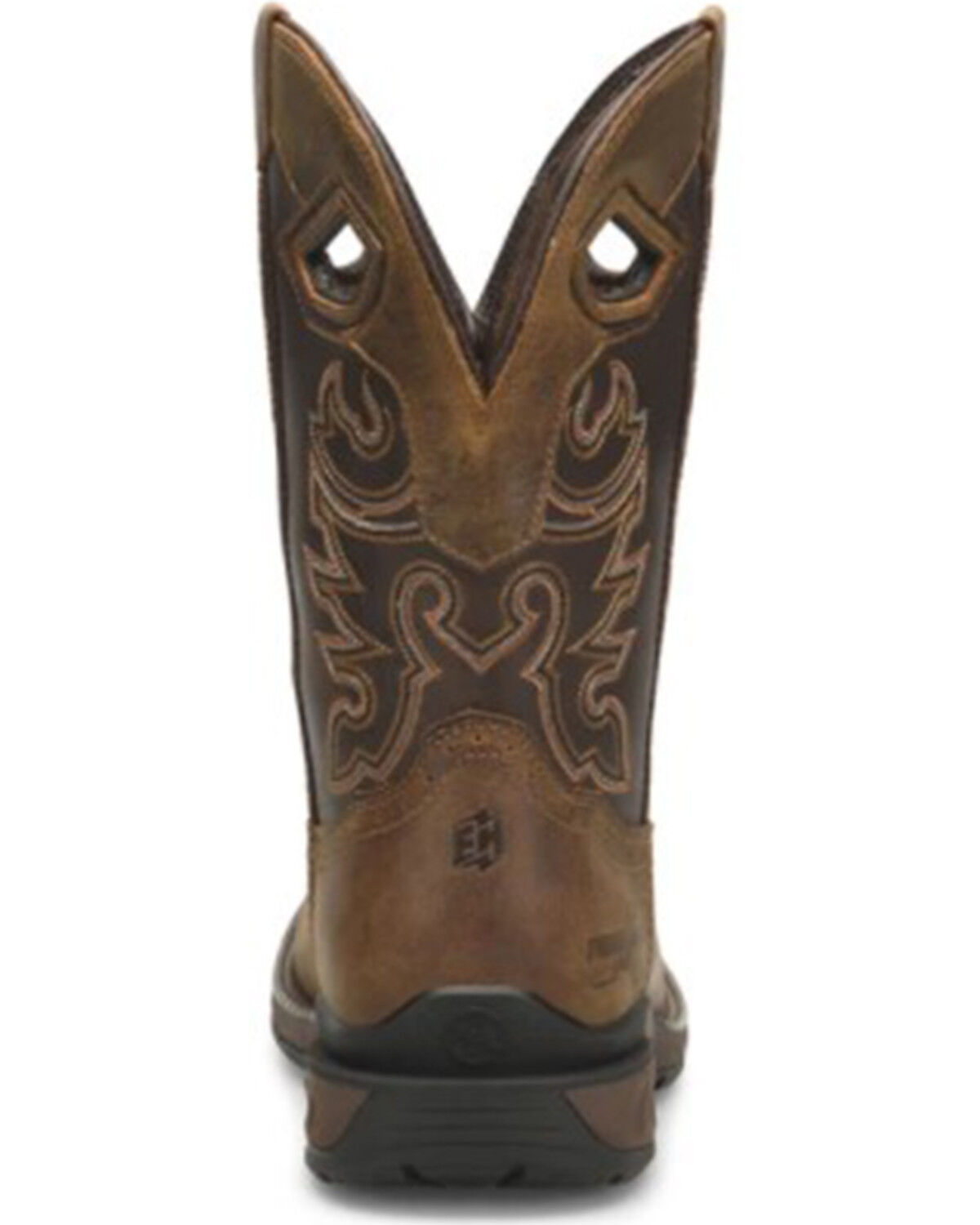 Image #3 - Double H Men's Wilmore Waterproof Pull On Work Boot - Composite Toe, Brown, hi-res