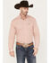 Image #1 - Cinch Men's Geo Print Button-Down Long Sleeve Western Shirt, Orange, hi-res