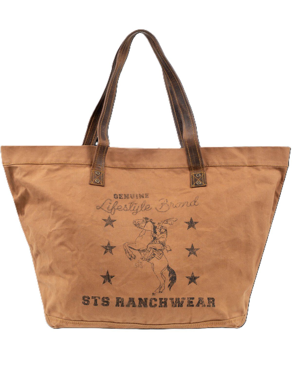 Image #3 - STS Ranchwear by Carroll Women's Ranch Surplus Large Tote, Red, hi-res