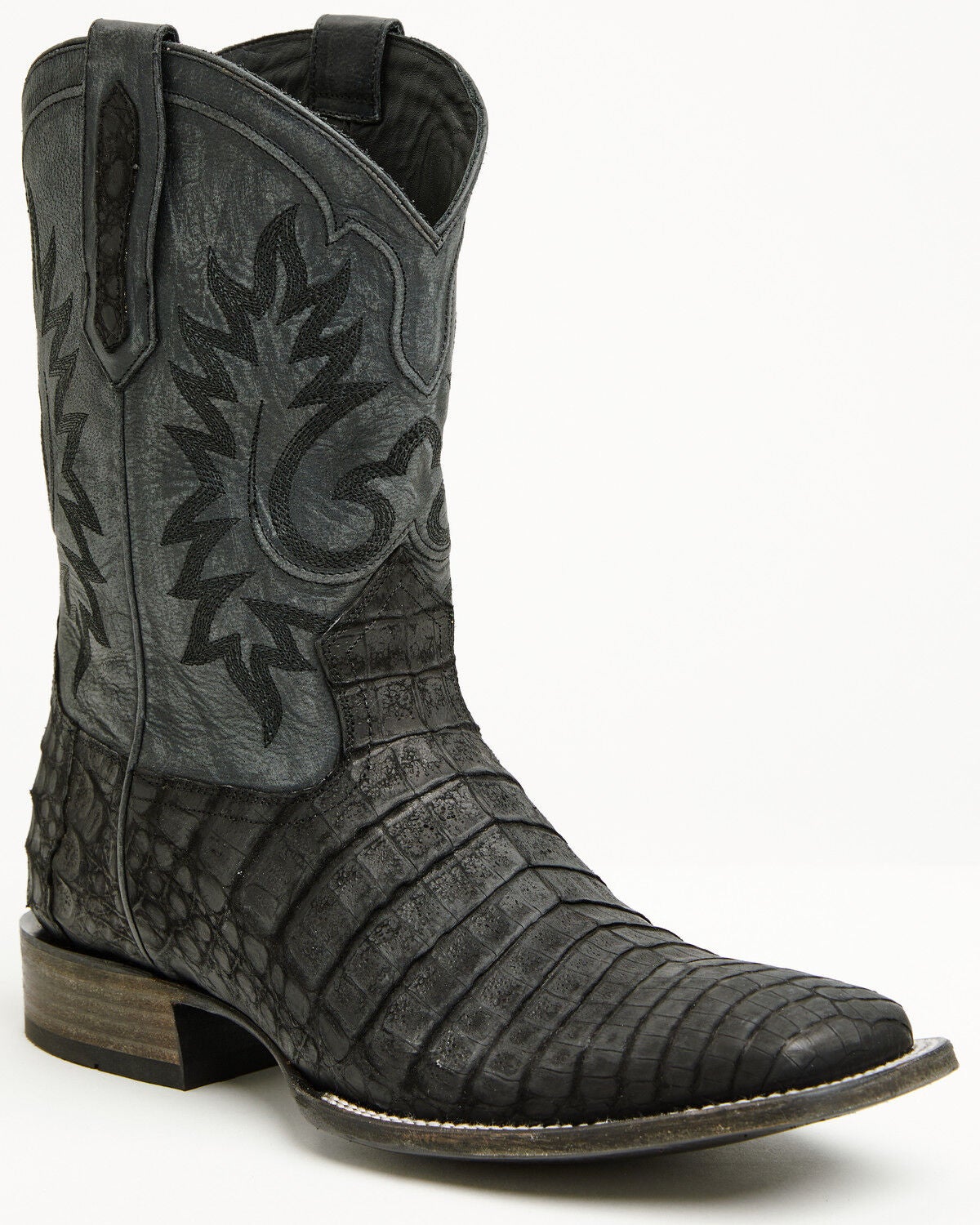 Image #1 - Cody James Black 1978&reg; Men's The Hayward Exotic Caiman Belly Western Boots - Broad Square Toe, Black, hi-res