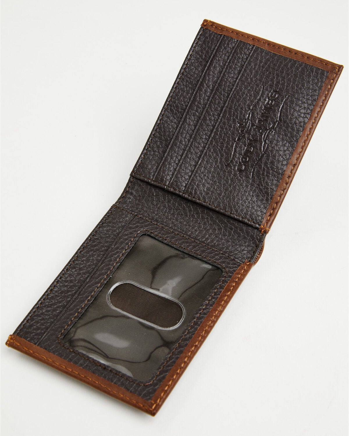 Image #2 - Cody James Men's Prescott Tooled Leather Concho Bifold Wallet, Brown, hi-res