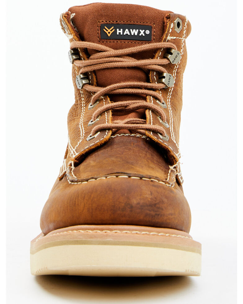 Hawx Men's Tan Wedge Work Boots - Soft Toe, Tan, hi-res