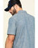 Hawx Men's Rancho Chambray Solid Short Sleeve Work Shirt - Tall , Blue, hi-res