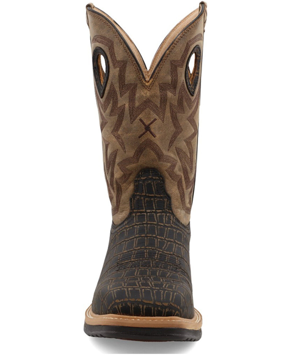 Image #4 - Twisted X Men's Lite Western Work Boots - Alloy Toe, Black, hi-res