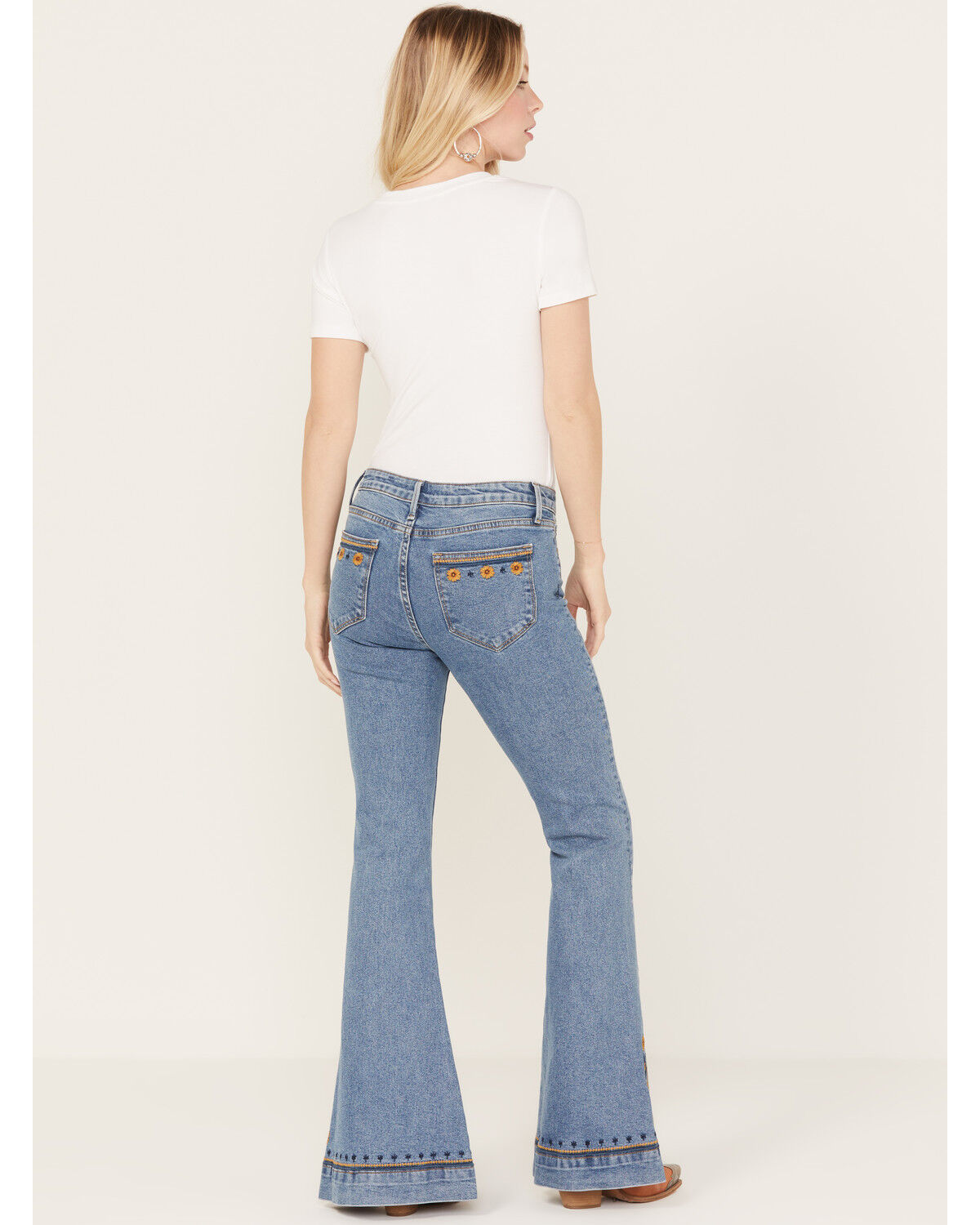 Image #3 - Driftwood Women's Farrah Medium Wash High Rise Flare Jeans, , hi-res